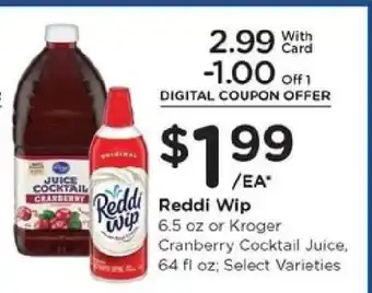 Kroger Reddi-Wip offer