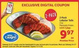 Safeway 2-Pack Lobster Tails offer
