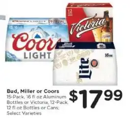 Kroger Bud, Miller or Coors offer