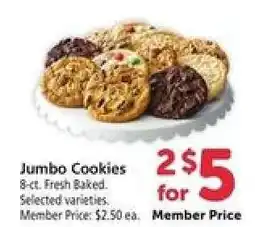 Safeway Jumbo Cookies offer