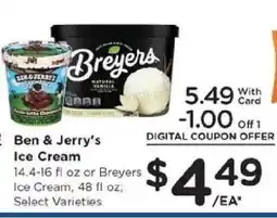 Kroger Ben & Jerry's Ice Cream offer