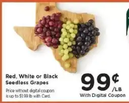 Kroger Red, White or Black Seedless Grapes offer