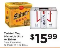 Kroger Twisted Tea, Michelob Ultra or Shiner offer