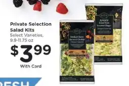 Kroger Private Selection Salad Kits offer