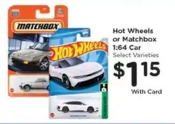 Kroger Hot Wheels or Matchbox 1:64 Car offer
