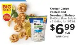 Kroger Kroger Large Peeled and Deveined Shrimp offer