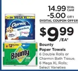 Kroger Bounty Paper Towels offer