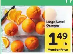 Safeway Large Navel Oranges offer