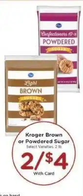 Kroger Kroger Brown or Powdered Sugar offer