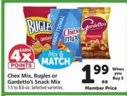 Safeway Chex Mix, Bugles or Gardetto's Snack Mix offer