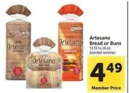 Safeway Artesano Bread or Buns offer