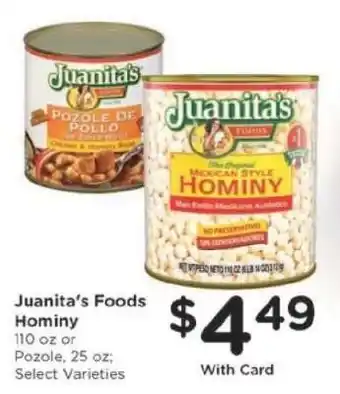 Kroger Juanita's Foods Hominy offer