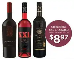 Kroger Stella Rosa, XXL or Apothic offer