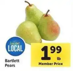 Safeway Bartlett Pears offer