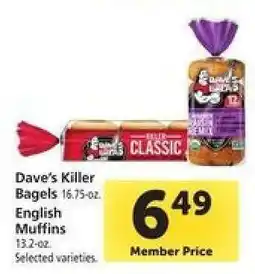 Safeway Dave's Killer Bagels offer
