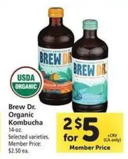 Safeway Brew Dr. Organic Kombucha offer