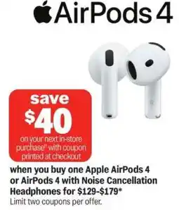 Meijer Apple AirPods 4 offer
