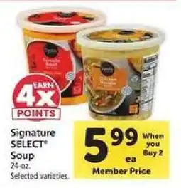 Safeway Signature Select Soup offer