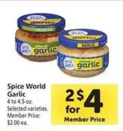 Safeway Spice World Garlic offer