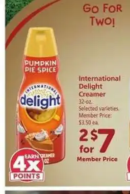 Safeway International Delight Creamer offer