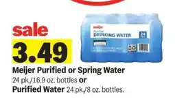 Meijer Meijer Purified or Spring Water offer