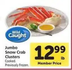 Safeway Jumbo Snow Crab Clusters offer