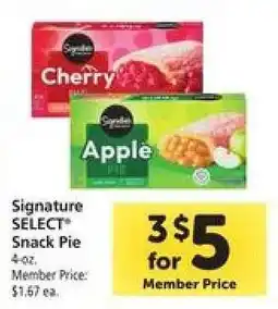 Safeway Signature Select Snack Pie offer