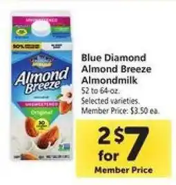 Safeway Blue Diamond Almond Breeze Almondmilk offer
