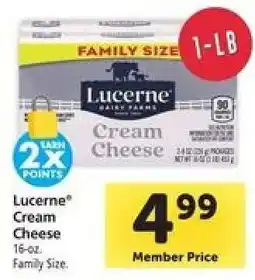 Safeway Lucerne Cream Cheese offer