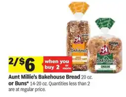 Meijer Aunt Millie's Bakehouse Bread or Buns offer