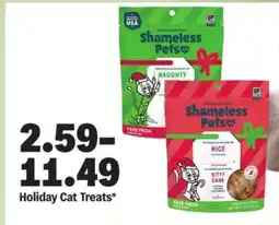 Meijer Shameless Pets Holiday Cat Treats offer