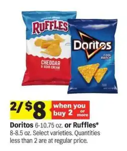 Meijer Doritos or Ruffles offer