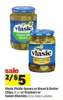 Meijer Vlasic Pickle Spears or Bread & Butter Chips offer