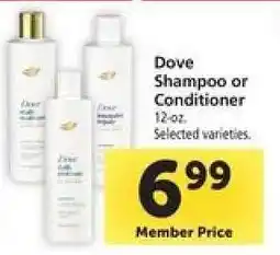 Safeway Dove Shampoo or Conditioner offer
