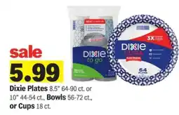 Meijer Dixie Plates, Bowls, or Cups offer