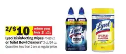 Meijer Lysol Disinfecting Wipes or Toilet Bowl Cleaners offer