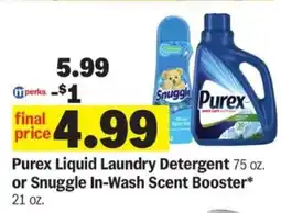 Meijer Purex Liquid Laundry Detergent or Snuggle In-Wash Scent Booster offer