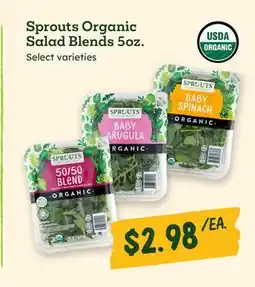 Sprouts Farmers Market Sprouts Organic Salad Blends 5oz offer