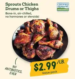Sprouts Farmers Market Sprouts Chicken Drums or Thighs offer