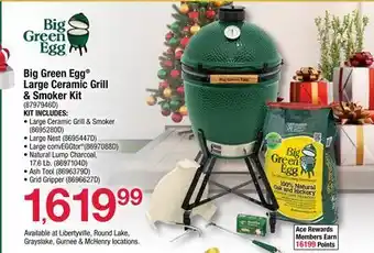 Ace Hardware Big Green Egg Large Ceramic Grill & Smoker Kit offer