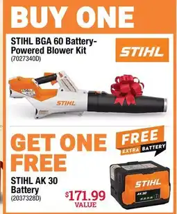 Ace Hardware BGA 60 Battery-Powered Blower Kit offer
