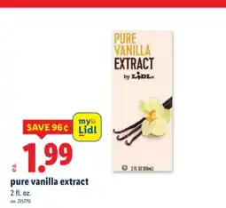 Lidl pure vanilla extract offer