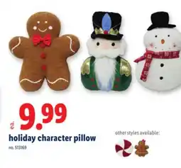 Lidl holiday character pillow offer