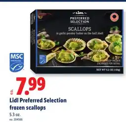 Lidl Lidl Preferred Selection frozen scallops offer