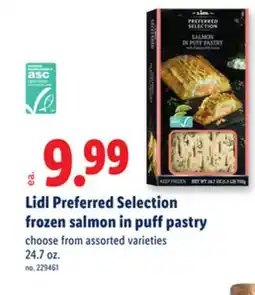 Lidl Lidl Preferred Selection frozen salmon in puff pastry offer