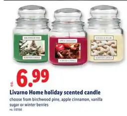 Lidl Livarno Home holiday scented candle offer