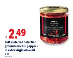 Lidl Lidl Preferred Selection ground red chili peppers in extra virgin olive oil offer
