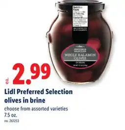 Lidl Lidl Preferred Selection olives in brine offer