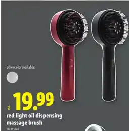 Lidl red light oil dispensing massage brush offer