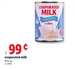 Lidl evaporated milk offer